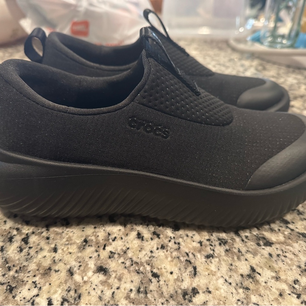 CROCS Black Slip-On Sneakers